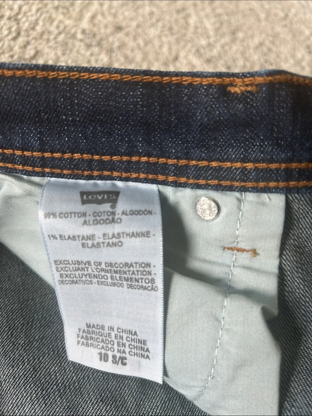 Women's Levis Dark Blue Slim Fit Jeans